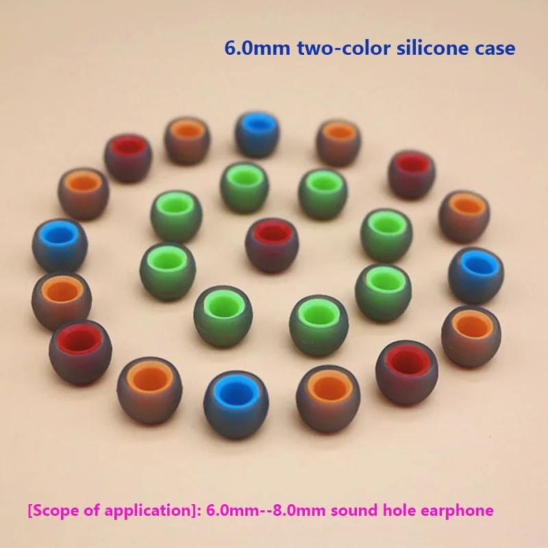 

6 pcs/3 pair ANJIRUI 6.0mm Ear Pads (L M S) for in-Ear Headphones Silicone eartips/Ear sleeve silicone Headset Accessories
