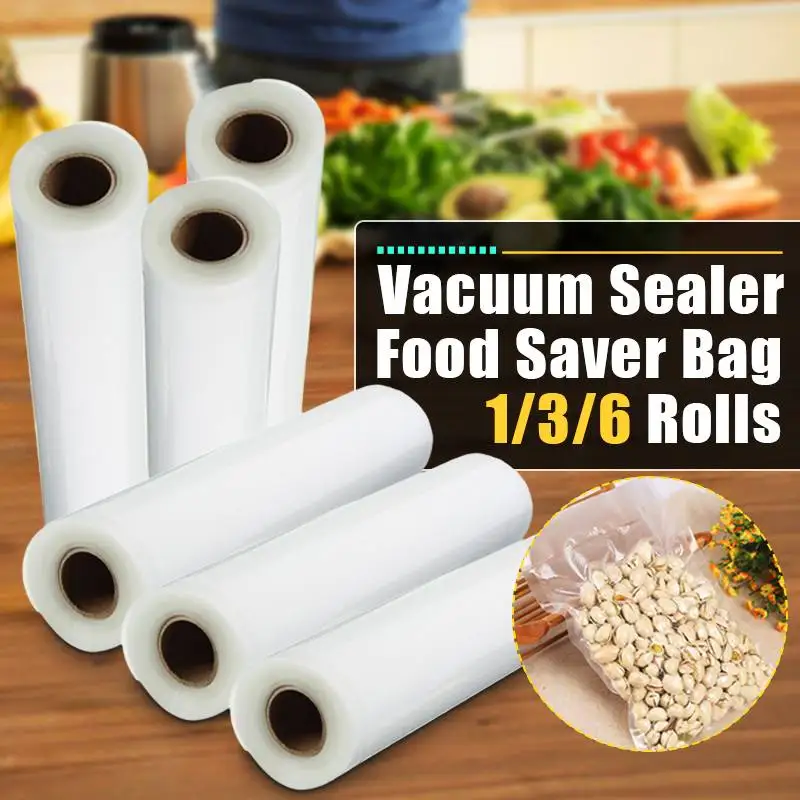 28 см X 5 м вакуумные сумки Пленка Рулон Кухня вакуум еда герметик Rolls еда saver детали кухонного комбайна