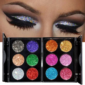 

HANDAIYAN Diamond Golden Color Powder Glitter Eye Shadow Palette Shiny Eyeshadow Palette Eye Makeup Women Gfit