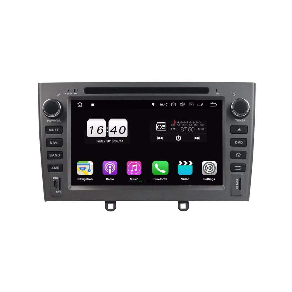 Excellent 2 din 7" Android 8.1 Car Radio GPS Multimedia Head Unit for Peugeot 308 408 2007-2010 2GB RAM Bluetooth 4G WIFI Mirror-link USB 1