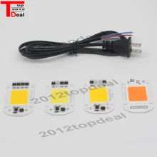 Светодиодный чип COB лампы 20 Вт 30 50 220 В 110 вход умный IC драйвер