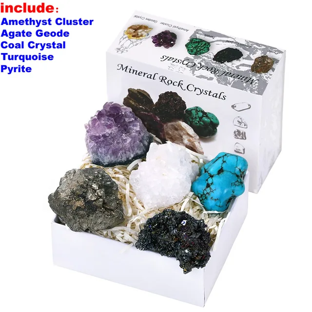 5Pcs/Box Black Tourmaline Natural Stones And Minerals Crystal Gemstone Rough Specimen Diy Jewelry Healing Original Crystals 4