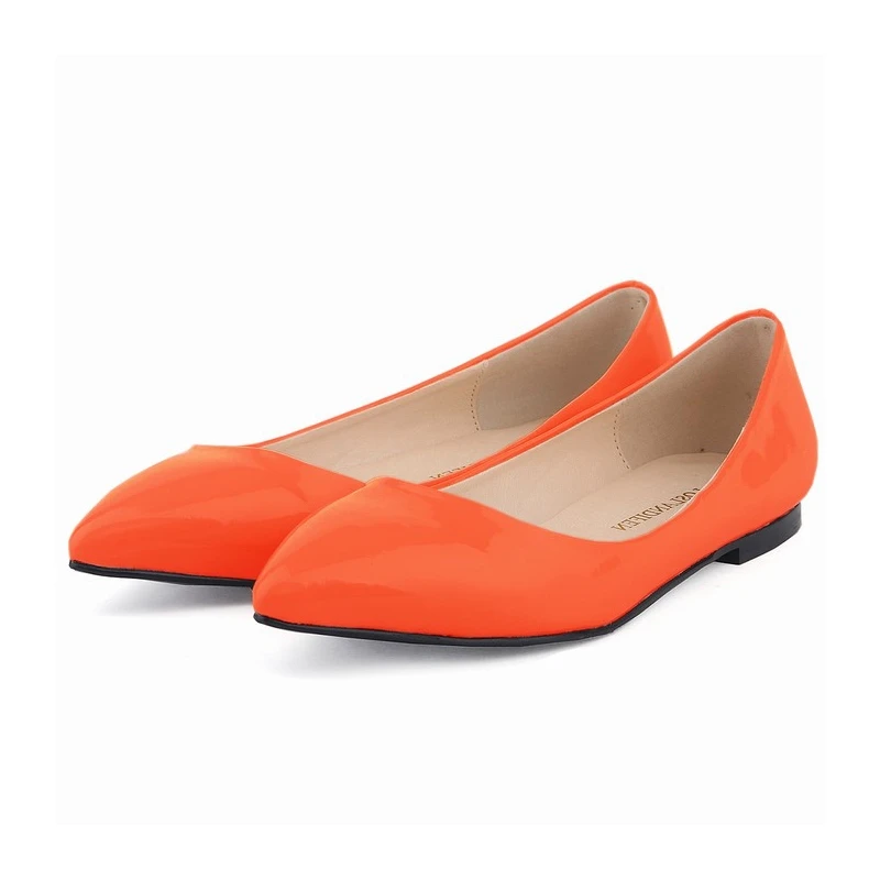 patent leather flat shoes