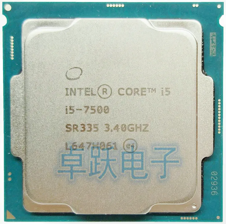 Intel i5 7500プロセッサー,クアッドコア,lga 1151,3.4ghz,65w,14nmデスクトップcpu,送料無料