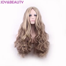JOY& BEAUTY волосы 2" длинные волнистые для женщин парик коричневый кофейный цвета смешанные термостойкие волосы для косплея парик
