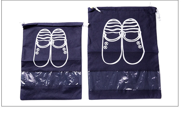 2 размера водонепроницаемая обувь сумка не тканый мешочек для хранения дорожная сумка переносная сумка-мешок на завязка чехол для органайзера для домашнего хранения