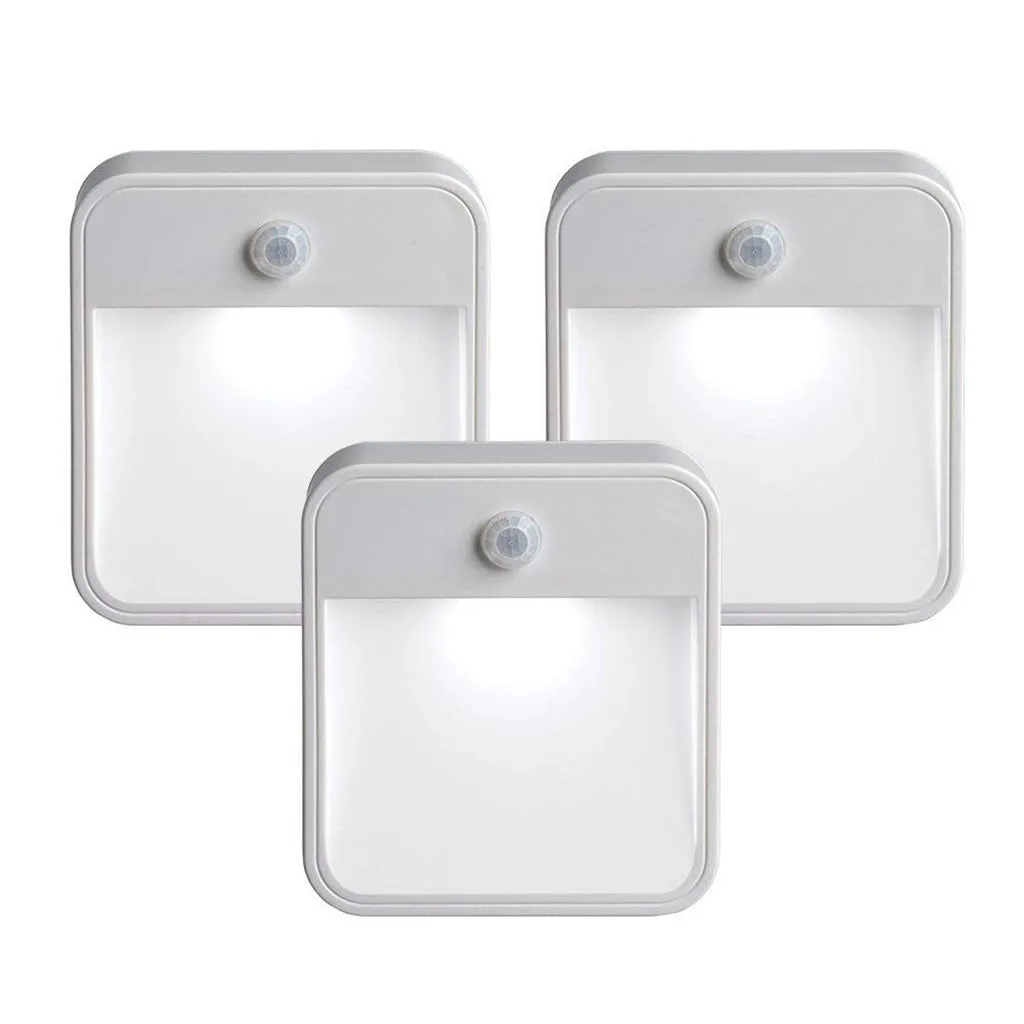 

3PC LED Wireless PIR Auto Motion Sensor Infrared Night Light Cabinet Stair Lamp 2019 New products selling well