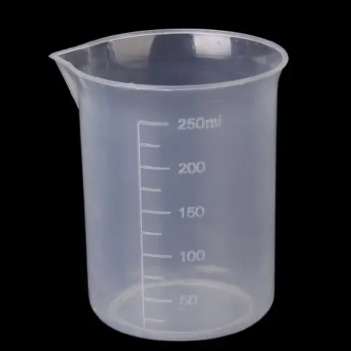 Доступный 50 150 250 мл лабораторный прозрачный пластиковый 3 шт мерный стаканчик измерительный инструмент