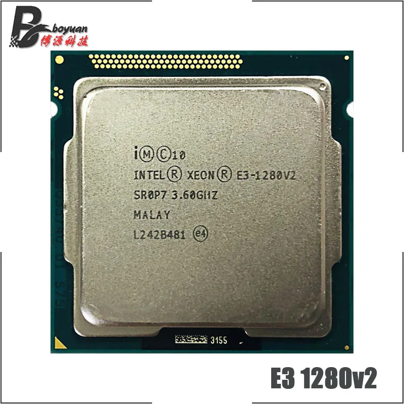 Процессор Intel Xeon E3 1280 v2 1280v2 3 6 ГГц четырехъядерный восьмипоточный ЦПУ 69 Вт LGA