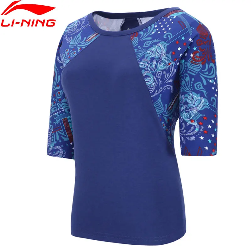 Li-Ninh, Женская трендовая футболка, хлопок, свободная посадка, подкладка, дышащий реглан, рукава, удобная спортивная футболка, Топы, AHSN096 WTS1487