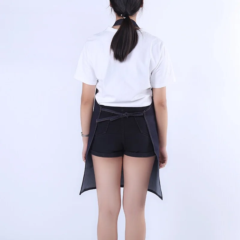 2020 Fashion work apron Denim women apron for Woman Restaurant work apron Pinafores Tablier adult apron Custom Logo