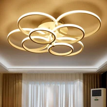 Circel Rings Surface Mounted Modern led living room bedroom ceiling Chandelier lights fixtures acrylic led ceiling Chandelier