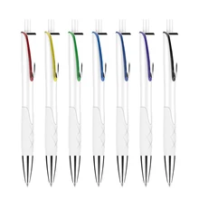 500 шт/партия белые пользовательские ручки с логотипом компании, с принтом для гладкого письма