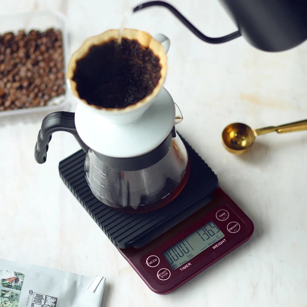 Buy Mini LCD Digital Electronic Drip Coffee Scale with