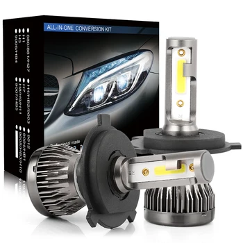 

iSincer 2pcs 6500K H4 LED H7 H11 H1 HB4 HB3 9005 9006 Auto Car Headlight Bulbs 72W 8000LM LED Headlight 12V Car Light