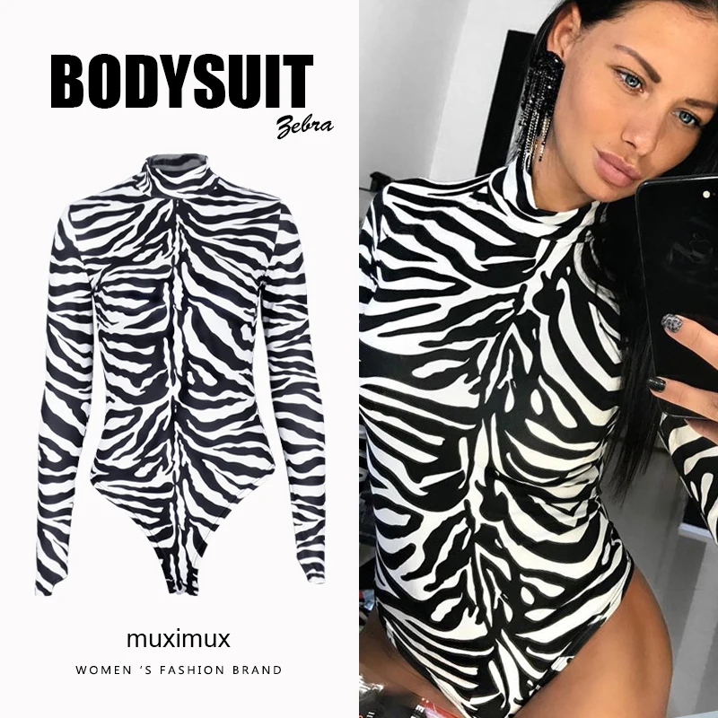 zebra print bodysuit