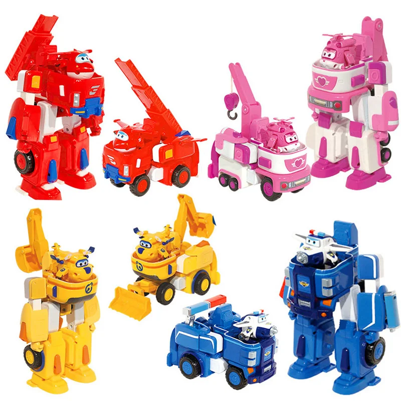 

17*11cm Deformation Armor Super wings toy set Rescue Robot Action&Toy Figures Super Wing Transformation Robot Fire Engines Toys