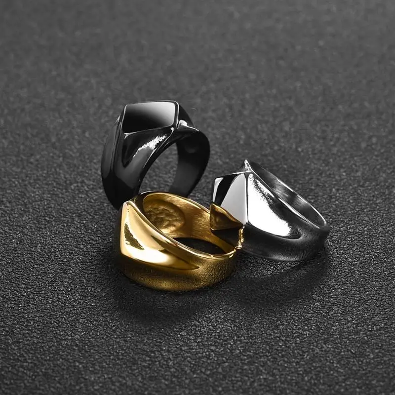 OBSEDE, новинка, модное, 316L, нержавеющая сталь, Ретро стиль, геометрическое, мужское кольцо с австрийским кристаллом, мужское ювелирное изделие, высокое качество, подарок для бойфренда