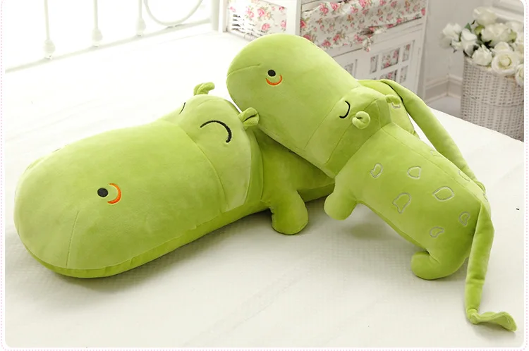 green hippo stuffed animal