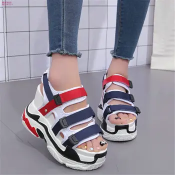

Women Wedges Platform Shoes Ankle Strap Super High Heel Roman Gladiator Sandals Summer Party Creeper Shoes Open Toe Punk Pumps