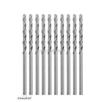 

10 PCS Multifunction Tiny Micro HSS 2.5mm Straight Shank Twist Drilling Bit R06 Whosale&DropShip