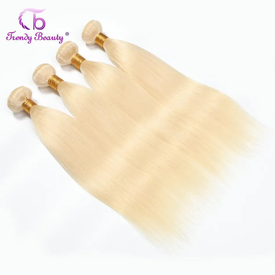 Модные красота бразильский пучки волос плетение 613 блондинка пряди человеческих волос для наращивания 4 Связки/Лот волосы remy