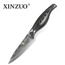 3,5 “4-zoll-gemüsemesser Japanischen VG10 & 73 schichten Damaskus küchenmesser sharp obst dienstprogramm messer holzgriff KOSTENLOSER VERSAND
