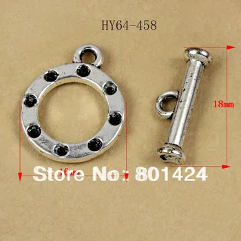 

min order $10 free shipping 27 set 64-458 Tibetan Silver Toggle Clasps Jewellery Findings