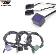 ZS гоночный Универсальный Водонепроницаемый Мотоцикл ATV транспортные средства цифровой индикатор передач светодиодный дисплей монитор рычаг переключения передач сенсор инструмент