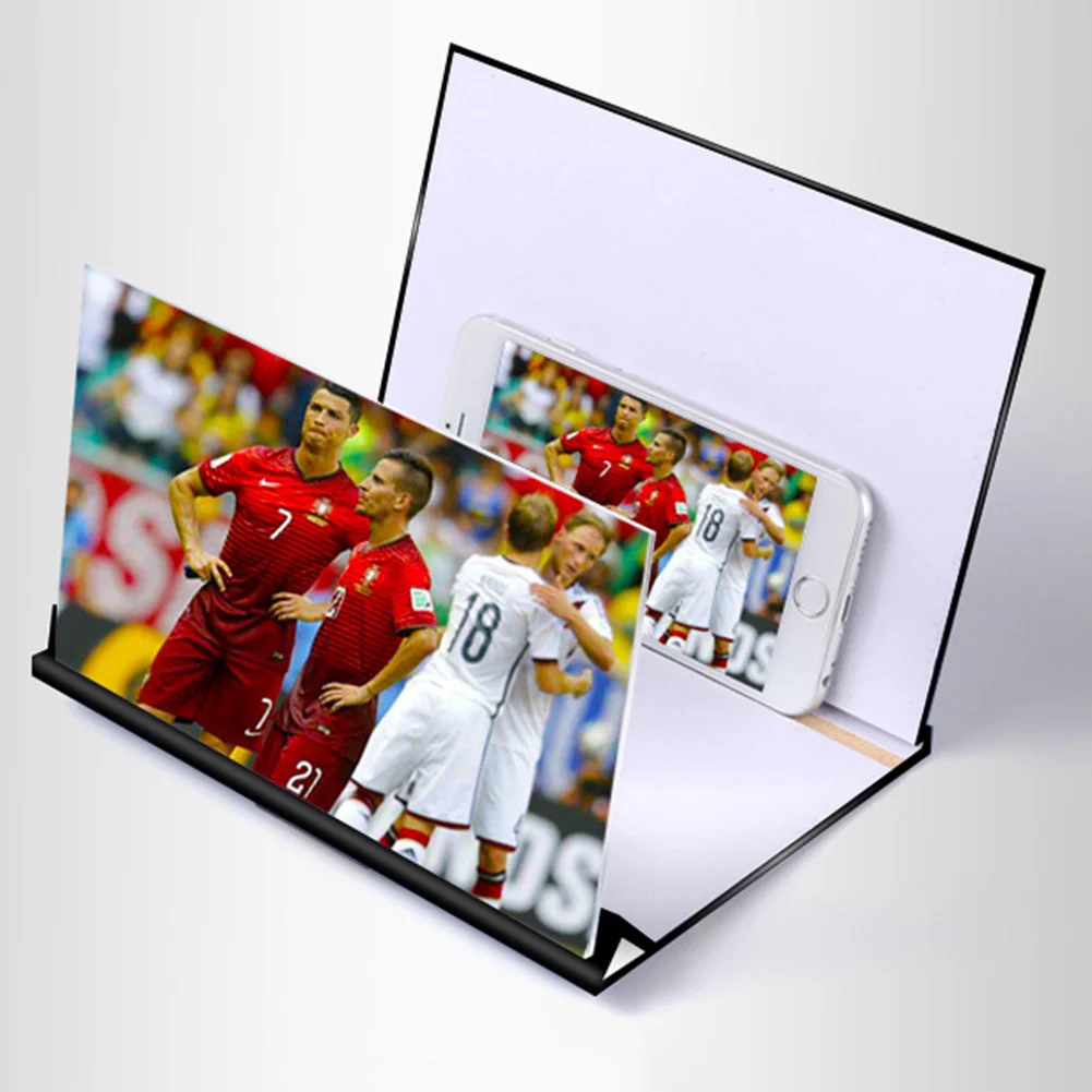 

Amplifier Stereoscopic Amplifying Desktop Wood Bracket Mobile Phone Video Screen Magnifier Amplifier Holder Mount 1pc