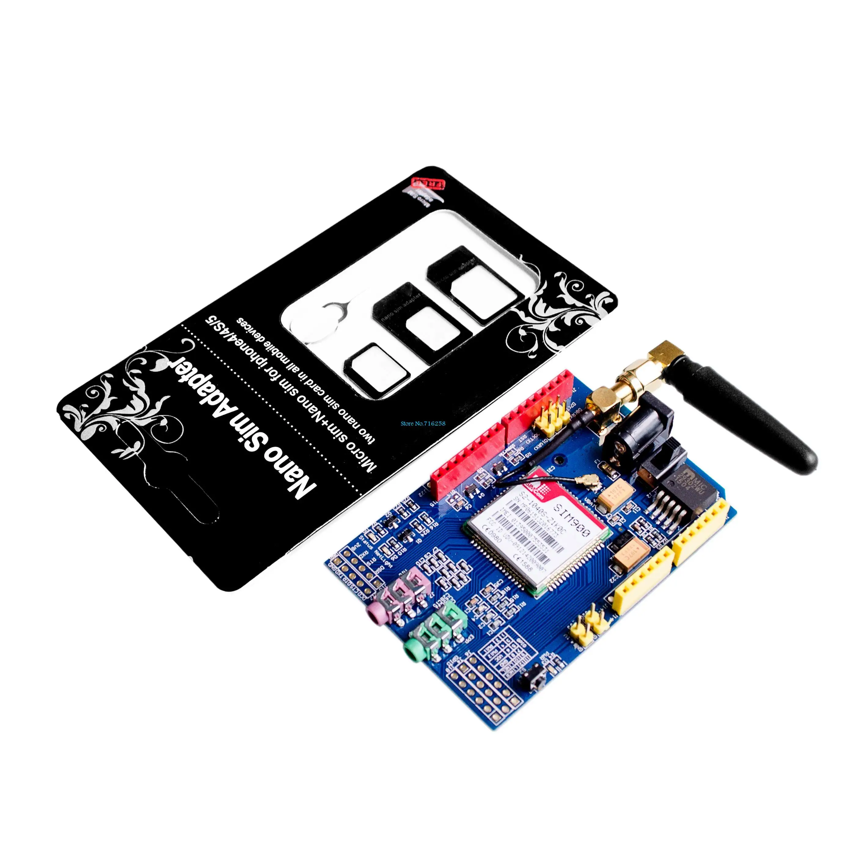 SIM900 GPRS GSM Shield Development Board Quad Band Module For Arduino 