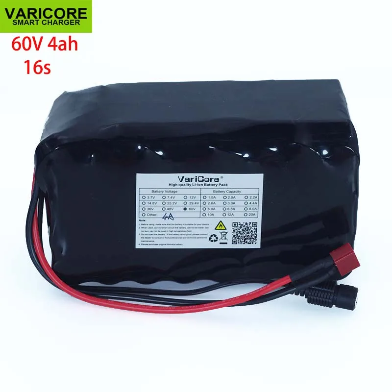 VariCore 16S2P 60 V 4Ah 18650 литий-ионный аккумулятор 67,2 V 4000 mAh электровелосипед Электрический велосипед Скутер с 20A разряда BMS 1000 ватт