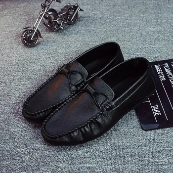 

2019 Spring Autumn Men Casual Shoes Slip On Mesh Breathable Men Driving Shoes Comfortable Soft Mens Loafers Shoes Casual Leather