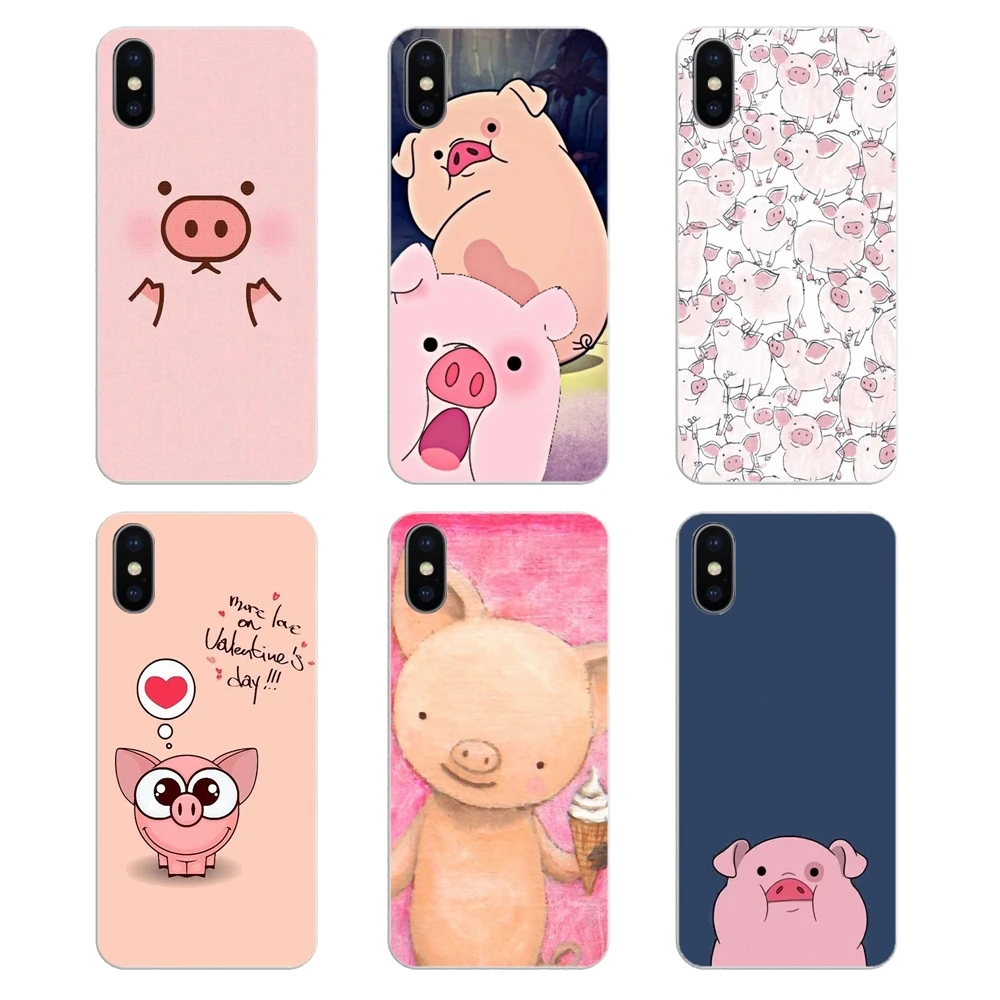 

Soft Transparent Shell Covers For Huawei Honor 8 8C 8X 9 10 7A 7C Mate 10 20 Lite Pro P Smart Plus funny cute lovely pig