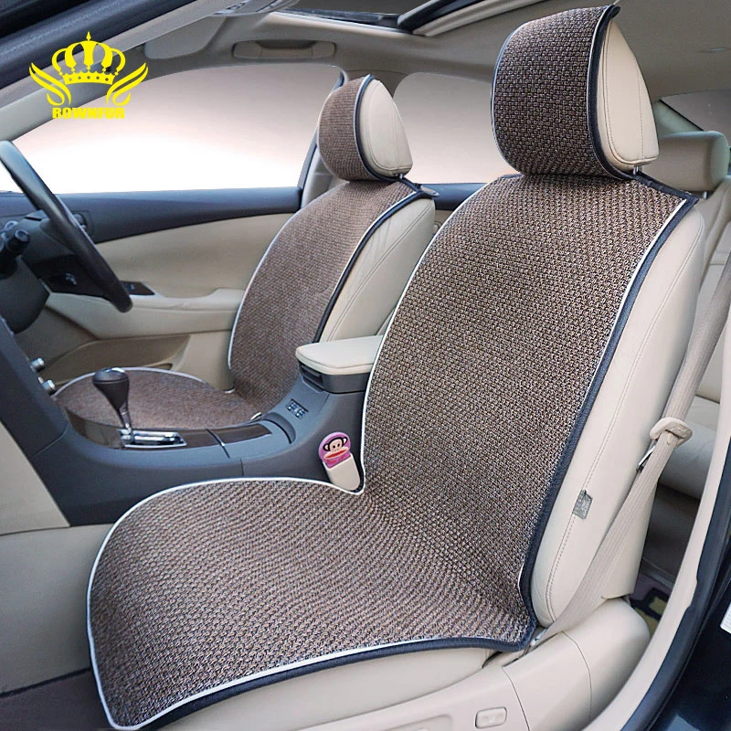 Flax Automobiles Seat Covers Fit Car Front Universal Four Seasons Seats
