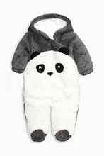 Free Shipping 2016 New Cute Animal Panda One Piece Long Sleeve Cotton Newborn Baby Romper Baby