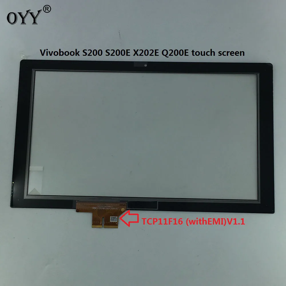 TCP11F16 (withEMI)V1.1 Touch Screen Digitizer Glass Sensor Panel Replacement parts For Asus Vivobook S200 S200E X202E Q200E TCP11F16 (withEMI)V1.1 Touch Screen Digitizer Glass Sensor Panel Replacement parts For Asus Vivobook S200 S200E X202E Q200E