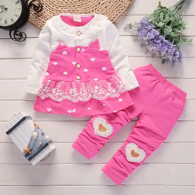 baby girl top and pants set