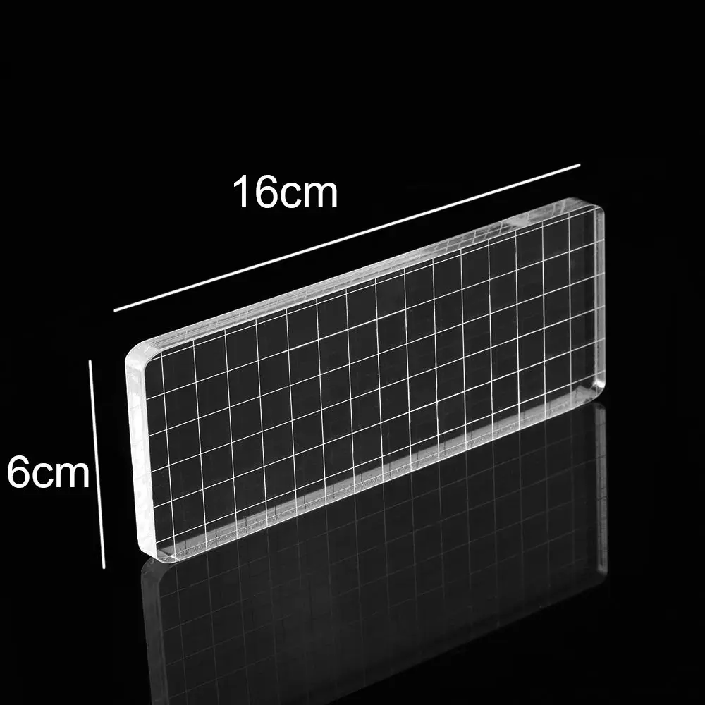 1 шт. прозрачный ручной работы штамп шкала акриловая подкладка DIY Скрапбукинг цветной процесс необходимые инструменты штамп коврик - Цвет: 1
