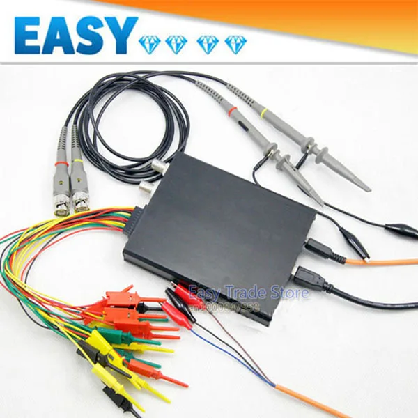 Cheapest 16 channel 48MHz Hao301 USB Digital Oscilloscope can be used