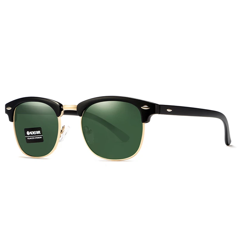 Супер Новое поступление KDEAM классические Поляризованные Солнцезащитные очки женские 51' ширина поляризованные солнцезащитные очки винтажные мужские очки KD3016 - Цвет линз: C1