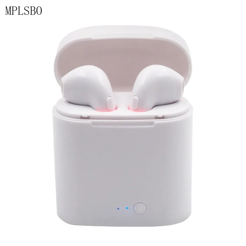 

i7s Tws Bluetooth Earphones Mini Wireless Earbuds Sport Handsfree Earphone Cordless Headset with Charging Box for xiaomi Phone
