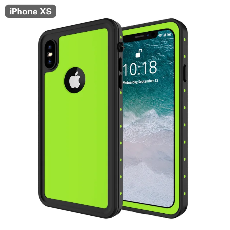 

Case for iphone XSmax TPU+PC 3-proof full-package mobile phone protective case to the waterproof shell for iPhone XR XS MAX