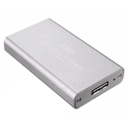 MAHA USB 3.0 HDD enclosure mSATA External Enclosure Adapter SSD Case Shell New Silver | Электроника