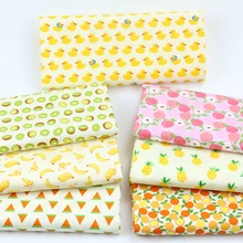 Фрукты серии ткань саржевая детская хлопковая Лоскутная Ткань DIY швейный материал для ребенка и ребенка ручной работы постельные принадлежности поставка одежды
