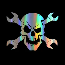 ^#Cheap Car Stickers 3D Skull Mechanic Wrench 15.2*10.9cm Stickers and Decals Car Styling JDM Car Sticker Funny Sticker On Cars ^#Cheap Car Stickers 3D Skull Mechanic Wrench 15.2*10.9cm Stickers and Decals Car Styling JDM Car Sticker Funny Sticker On Cars