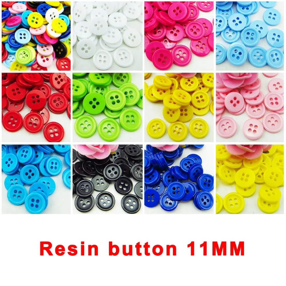 150pcs plastic buttons mix colors DIY craft ornament sewing accessory