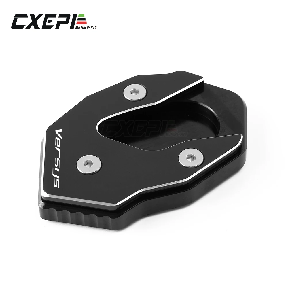 Piastra ingranditore per estensione cavalletto laterale in alluminio CNC Pad per Kawasaki VERSYS300 versys X300 X250