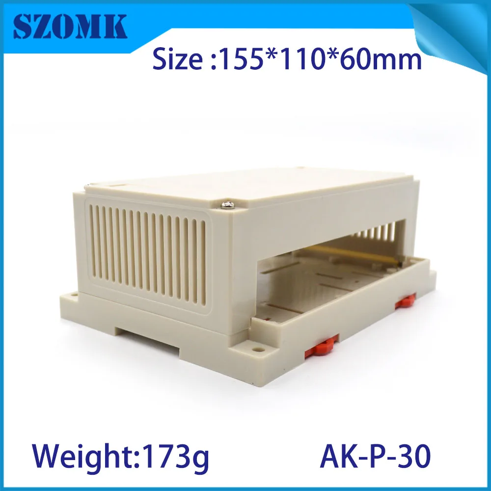 szomk plastic PLC enclosure din rail plastic instrument casing device box (5)