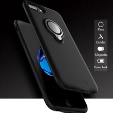 7000 mAh Backup Battery Charging Power case with holder For iphone 6s Portable External Charge Phone Cover For iphone 6 7 8 plus